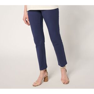 Women Control Women's Plus Sz Pants 3X Tummy 86 Reg. Straight Leg Blue A691351